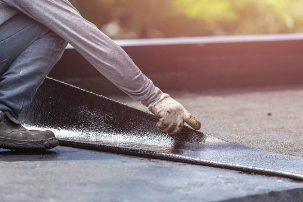 Professional Interior Drainage System technician working in New Concord, OH